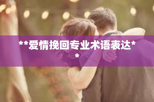 **爱情挽回专业术语表达**