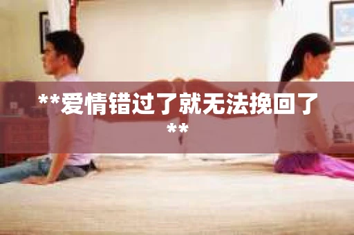 **爱情错过了就无法挽回了**