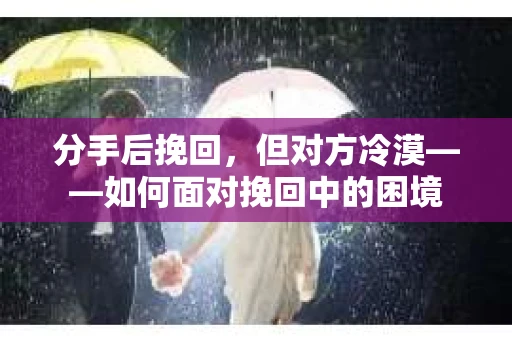分手后挽回，但对方冷漠——如何面对挽回中的困境